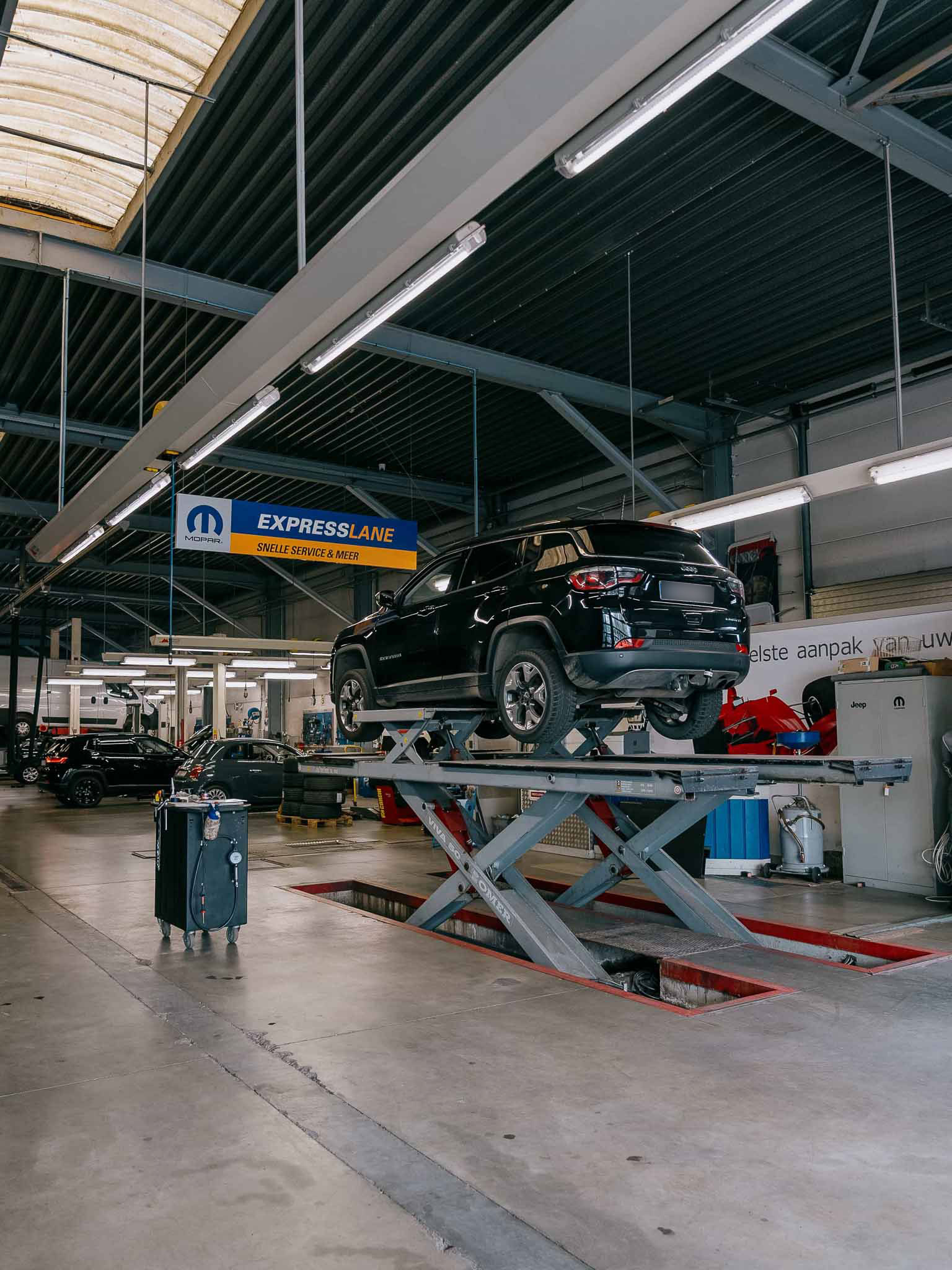Snel onderhoud met Mopar Express Lane: klaar binnen een uur